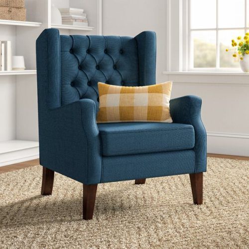 Allis Tufted Polyester Blend Wingback Chairs (Photo 1 of 20)