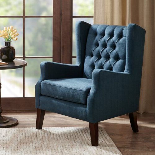 Allis Tufted Polyester Blend Wingback Chairs (Photo 7 of 20)