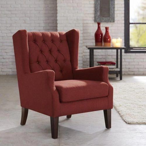 Allis Tufted Polyester Blend Wingback Chairs (Photo 5 of 20)