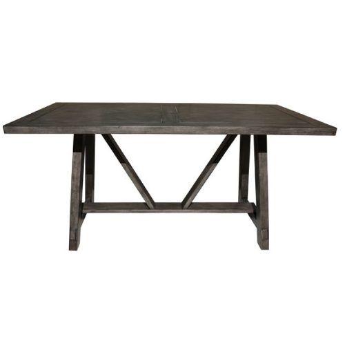 Ina Pewter 60 Inch Counter Tables With Frosted Glass (Photo 15 of 20)