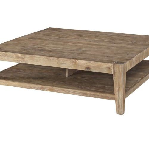 Square Wooden Coffee Table (Photo 2 of 20)