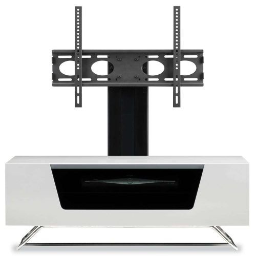 White Cantilever Tv Stands (Photo 1 of 20)