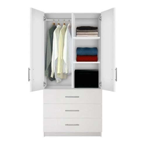 White Wardrobes With Drawers (Photo 12 of 20)