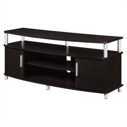 Carson Tv Stands In Black And Cherry (Photo 5 of 20)