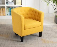 The Best Alwillie Tufted Back Barrel Chairs