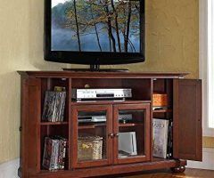 20 Best Ideas Alexandria Corner Tv Stands for Tvs Up to 48" Mahogany