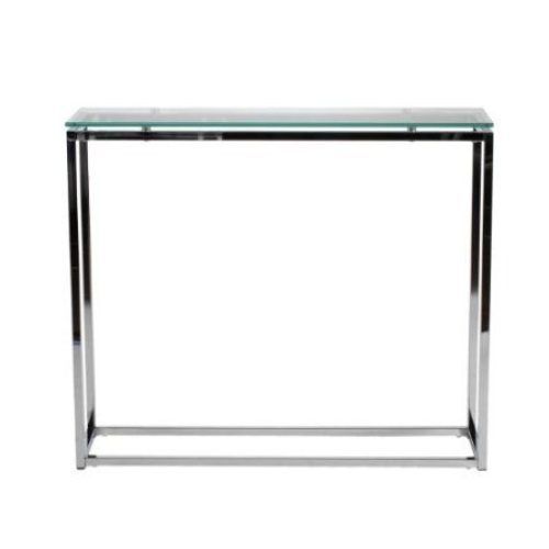 Glass And Chrome Console Tables (Photo 13 of 20)