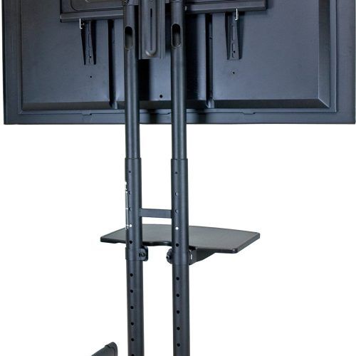 Mobile Tv Stands With Lockable Wheels For Corner (Photo 8 of 20)