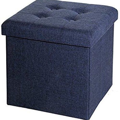 Charcoal And Light Gray Cotton Pouf Ottomans (Photo 11 of 20)