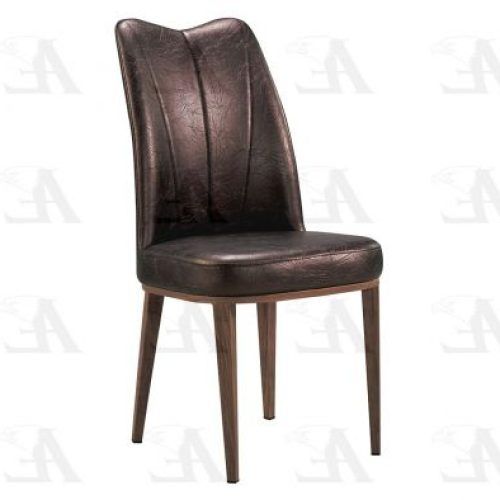 Dark Brown Leather Dining Chairs (Photo 16 of 20)