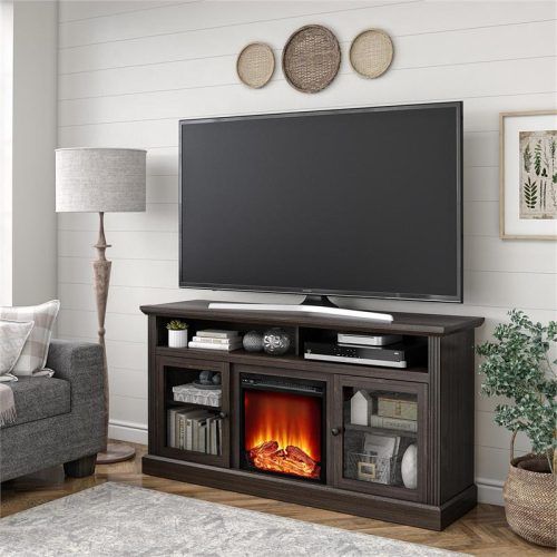 Chicago Tv Stands For Tvs Up To 70" With Fireplace Included (Photo 5 of 20)