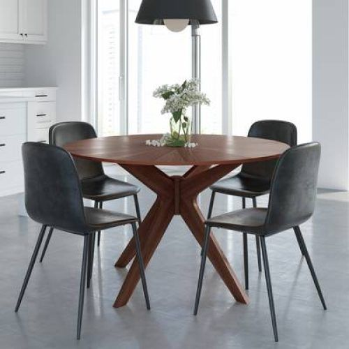 Amir 5 Piece Solid Wood Dining Sets (Set Of 5) (Photo 5 of 20)