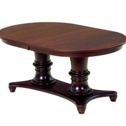 Gaspard Extendable Maple Solid Wood Pedestal Dining Tables (Photo 19 of 20)