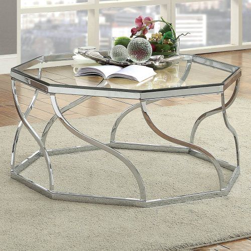 Propel Modern Chrome Oval Coffee Tables (Photo 10 of 20)