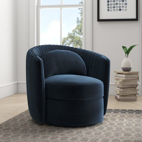 Danow Polyester Barrel Chairs (Photo 3 of 20)