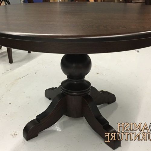 Monogram 48'' Solid Oak Pedestal Dining Tables (Photo 9 of 20)