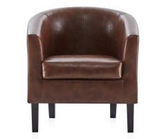  Best 20+ of Ansar Faux Leather Barrel Chairs
