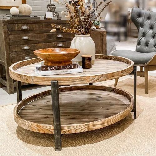 Rustic Round Coffee Tables (Photo 9 of 20)
