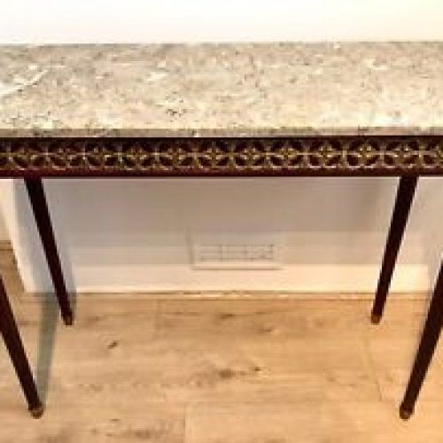 Black Metal And Marble Console Tables (Photo 14 of 20)