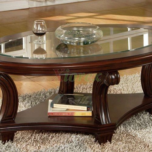 Oval Glass And Wood Coffee Tables (Photo 9 of 20)