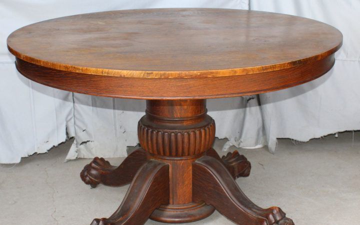 20 Photos Reclaimed Teak and Cast Iron Round Dining Tables
