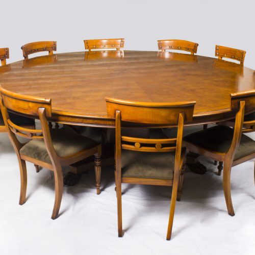 Vintage Brown Round Dining Tables (Photo 20 of 20)