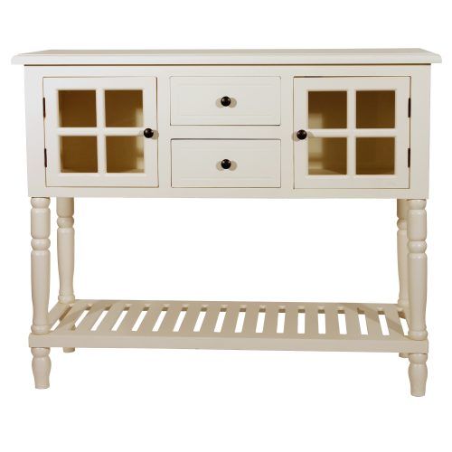 Antique White Distressed Console Tables (Photo 9 of 20)