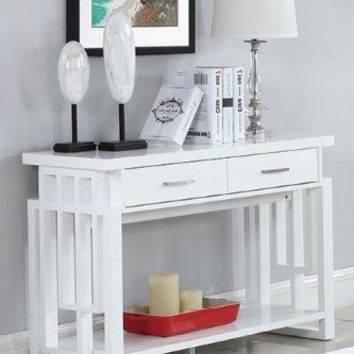 Marble And White Console Tables (Photo 4 of 20)
