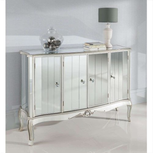 White Mirrored Sideboards (Photo 6 of 20)