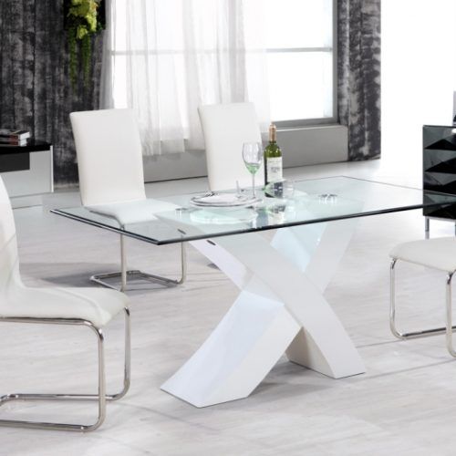 Glass And White Gloss Dining Tables (Photo 5 of 20)