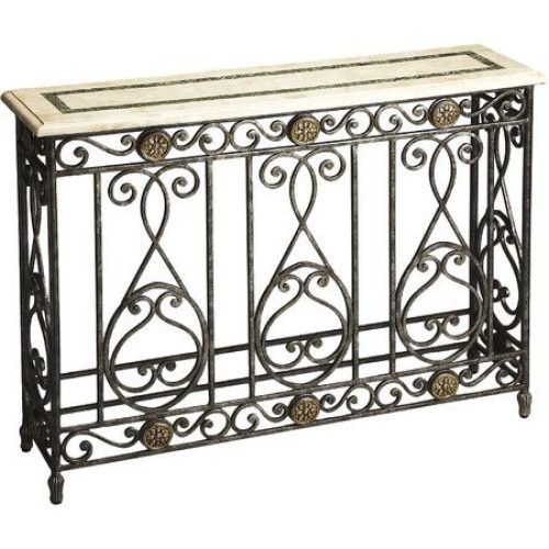 Wrought Iron Console Tables (Photo 2 of 20)