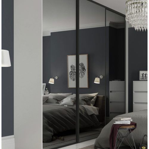 Black Wardrobes With Mirror (Photo 10 of 20)