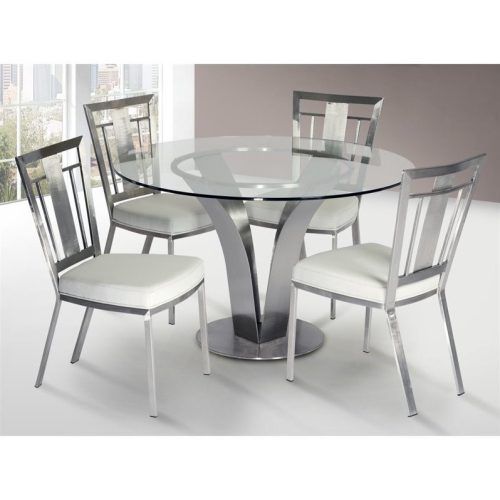 Collis Round Glass Breakroom Tables (Photo 12 of 20)