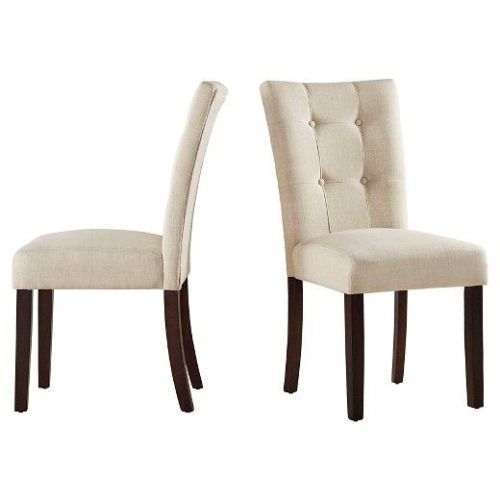 Armless Oatmeal Dining Chairs (Photo 1 of 20)