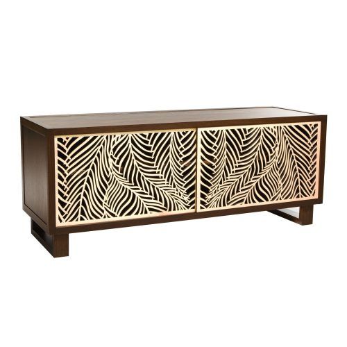 Natural Cane Media Console Tables (Photo 1 of 20)