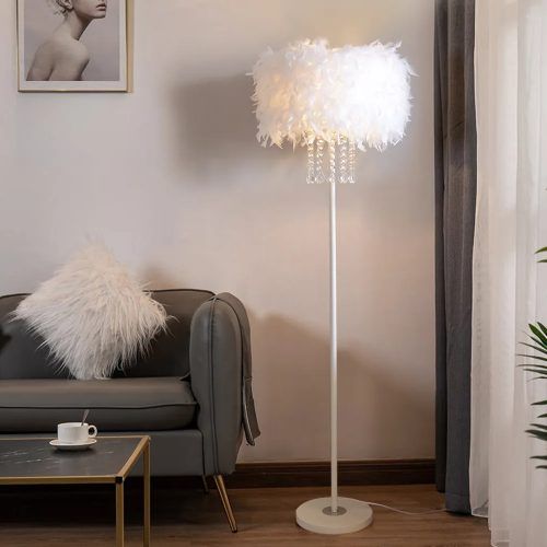 White Shade Floor Lamps (Photo 18 of 20)