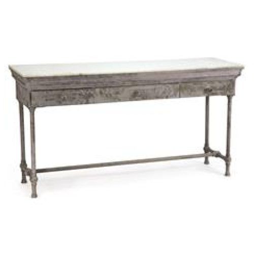 White Marble Console Tables (Photo 17 of 20)
