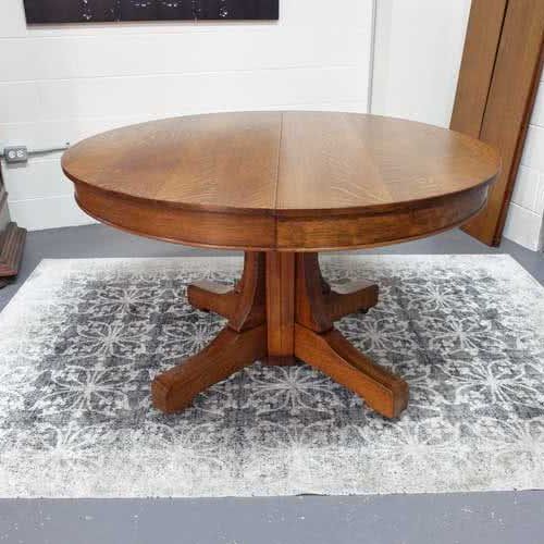 Monogram 48'' Solid Oak Pedestal Dining Tables (Photo 8 of 20)