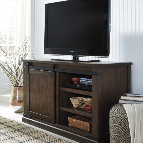 Industrial Tv Stands With Metal Legs Rustic Brown (Photo 8 of 20)