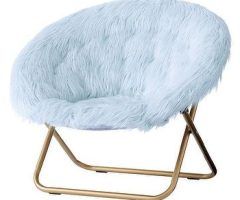 20 Photos Lack Faux Fur Round Accent Stools with Storage