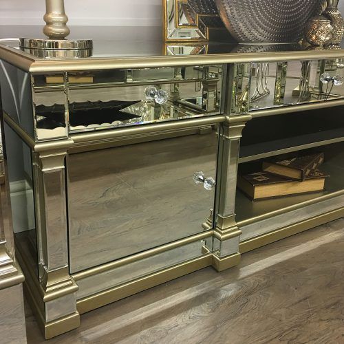 Fitzgerald Mirrored Tv Stands (Photo 9 of 20)