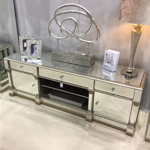 Loren Mirrored Wide Tv Unit Stands (Photo 19 of 20)