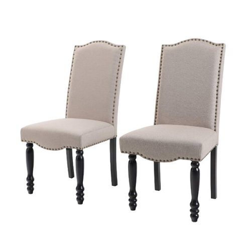 Madison Avenue Tufted Cotton Upholstered Dining Chairs (Set Of 2) (Photo 1 of 20)