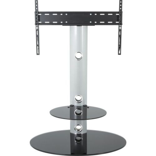 Tv Stands Fwith Tv Mount Silver/Black (Photo 16 of 20)