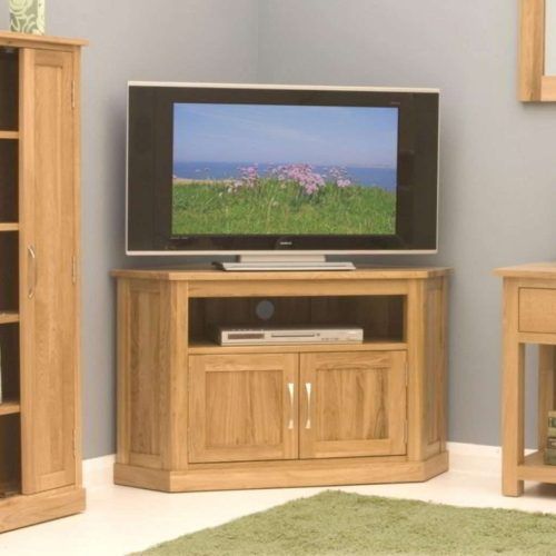 Oak Corner Tv Stands For Flat Screens (Photo 11 of 15)