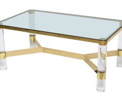 20 Best Acrylic Glass and Brass Coffee Tables