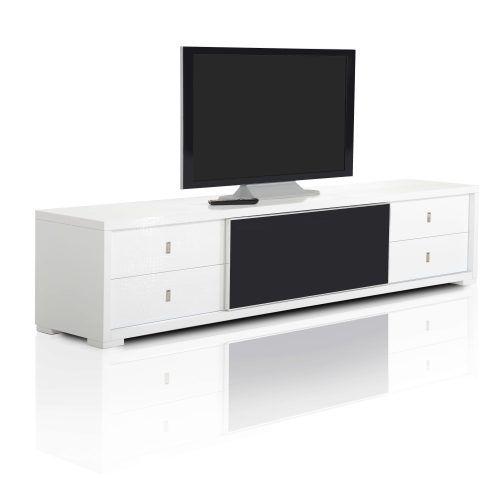 Modern White Lacquer Tv Stands (Photo 8 of 15)
