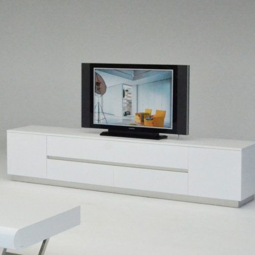 Hannu Tv Media Unit White Stands (Photo 1 of 20)