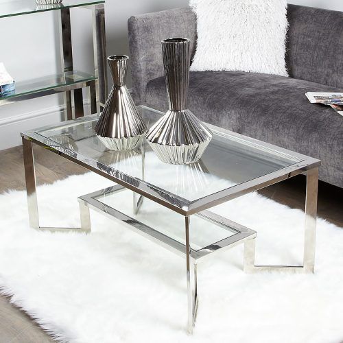 Chrome And Glass Modern Coffee Tables (Photo 20 of 20)