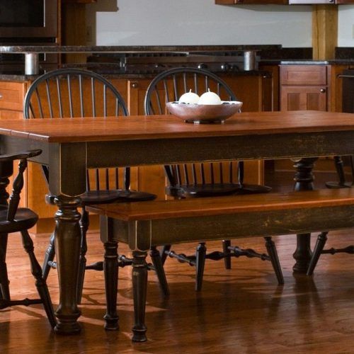 Babbie Butterfly Leaf Pine Solid Wood Trestle Dining Tables (Photo 18 of 20)